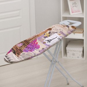 Чехол для гладильной доски Nika, 130x42 см, с поролоном, МИКС