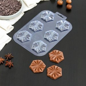 Форма для шоколада «Печеньки», цвет прозрачный