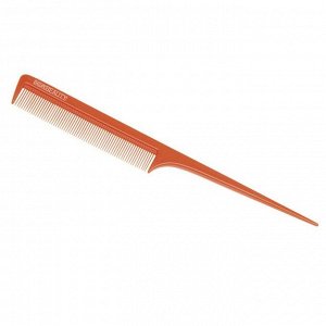 Dewal Beauty Расческа для волос рабочая с пластиковым хвостиком DBO6104, оранжевый, 20,5 см