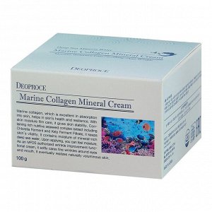 Deoproce Крем для лица морской коллаген / Marine Collagen Mineral Cream, 100 мл