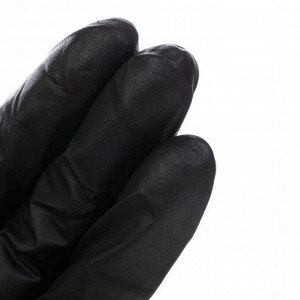 NitriMax Перчатки нитриловые неопудренные смотровые S, черный