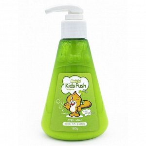 Зубная паста для детей со вкусом яблока и мяты / Meichi Kids Push Apple Mint, 180 г