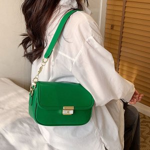 Миниатюрная сумка-несессер на замке, цвет зеленый