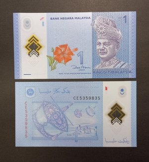 Малайзия 1 ринггит 2012 UNC