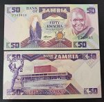 Замбия 50квача 1980 UNC