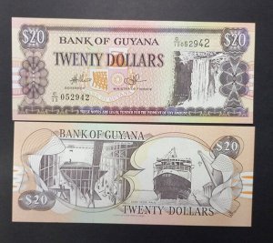 Гайана 20 долларов 2009 UNC