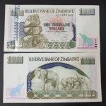 Зимбабве 1000 долларов 2003 UNC