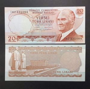 Турция - 20 Лир 1979 UNC