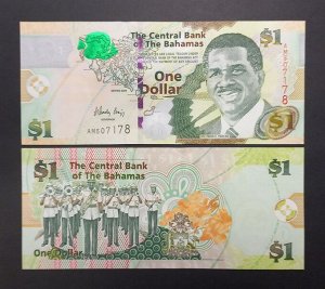Багамские острова 1 доллар 2008 UNC