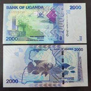 Уганда 2000 франков 2019 UNC