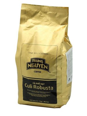 Кофе натуральный жареный ЗЕРНО Culi Robusta 1000 гр. Т.М. Чунг Нгуен