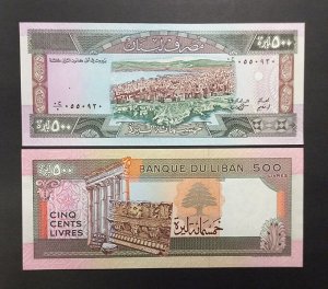 Ливан 500 ливров 1988 UNC