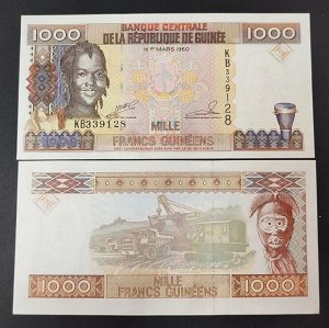 Гвинея 1000 франкков 1998 UNC