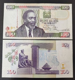 Кения 100 франков 2010 UNC