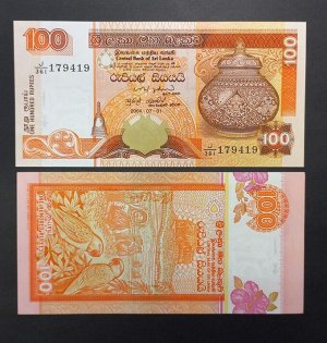 Шри Ланка 100 рупий 2004 UNC
