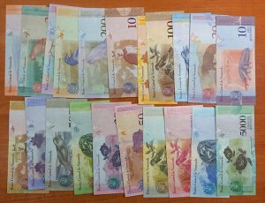 Венесуэлла полный набор 21 банкнота 2017-2019 UNC