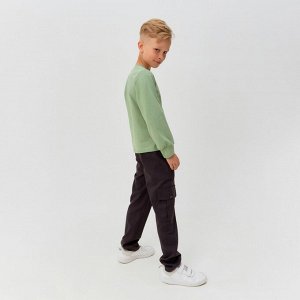 Брюки для мальчика MINAKU: Casual collection цвет коричневый, рост