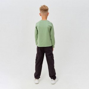 Брюки для мальчика MINAKU: Casual collection цвет коричневый, рост