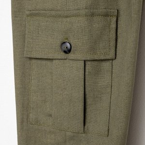 Брюки для мальчика MINAKU: Casual collection, хаки, рост, см
