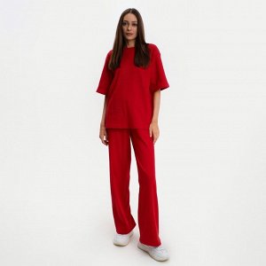 Комплект женский (футболка и брюки) KAFTAN Basic р. 40-42, красный