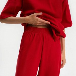 Комплект женский (футболка и брюки) KAFTAN Basic красный
