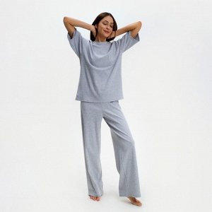 Комплект женский (футболка и брюки) KAFTAN Basic р. 48-50, серый
