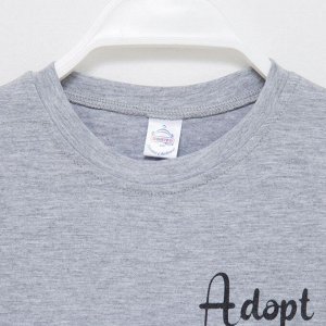 Комплект для девочки (футболка/шорты), цвет серый меланж, рост 104