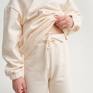 Костюм детский (свитшот, брюки) KAFTAN "Basic line", размер 32 (110-116), цвет бежевый