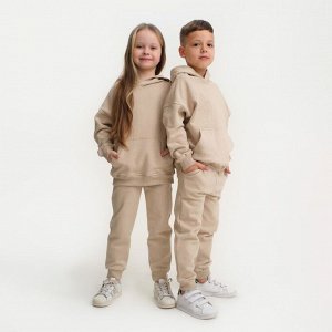 Костюм детский (худи, брюки) KAFTAN Basic line 32 (110-116 см), цвет кофейный