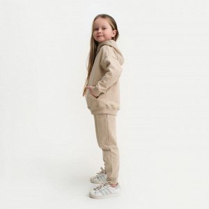 Костюм детский (худи, брюки) KAFTAN Basic line 32 (110-116 см), цвет кофейный