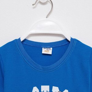 Комплект (футболка/шорты) для мальчика, цвет синий, рост 98