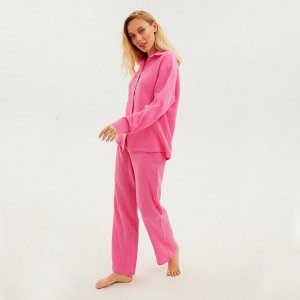 Пижама женская (рубашка и брюки) KAFTAN &quot;Basic&quot; размер 40-42, цвет розовый