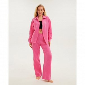 Пижама женская (рубашка и брюки) KAFTAN "Basic" размер 40-42, цвет розовый