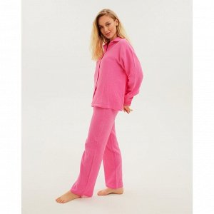 Пижама женская (рубашка и брюки) KAFTAN "Basic" цвет розовый