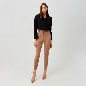 Брюки женские MINAKU: Casual Collection цвет бежевый