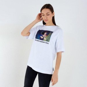 Футболка «Белоснежка» Принцессы oversize, белая