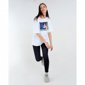 Футболка «Белоснежка» Принцессы oversize, белая
