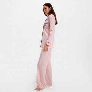 Пижама женская (рубашка и брюки) KAFTAN Shine р. 40-42, розовый