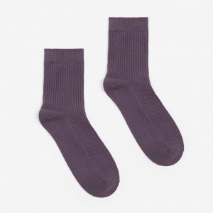 Носки женские MINAKU цвет фиолетовый, размер 36-39 (23-25 см)