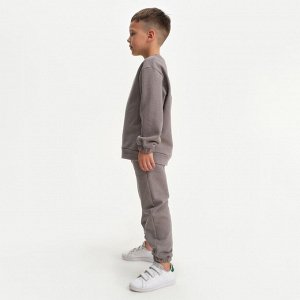Костюм детский (свитшот, брюки) KAFTAN Basic line 30 (98-104 см), серый