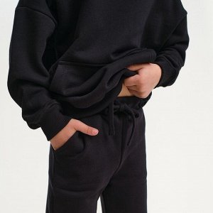 Костюм детский (худи, брюки) KAFTAN Basic line 30 (98-104 см), чёрный