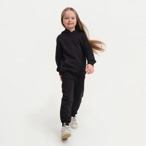 Костюм детский (худи, брюки) KAFTAN Basic line 30 (98-104 см), чёрный