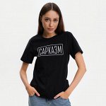 Футболка женская KAFTAN «Сарказм», чёрная