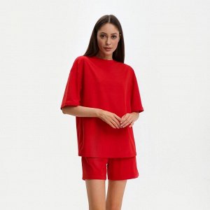 Пижама женская (футболка и шорты) KAFTAN Basic, коралловый