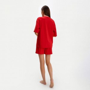 Пижама женская (футболка и шорты) KAFTAN Basic, коралловый