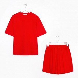 Пижама женская (футболка и шорты) KAFTAN Basic, коралловый