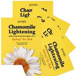 (Набор) Успокаивающая гидрогелевая маска с экстрактом ромашки Petitfee Chamomile Lightening Hydrogel Face Mask, 32g*5шт
