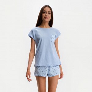 Пижама женская (футболка, шорты) KAFTAN «Горошек»
