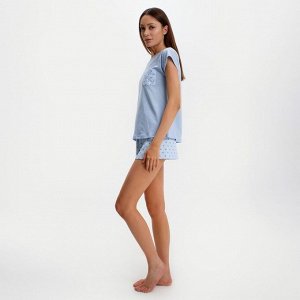 Пижама женская (футболка, шорты) KAFTAN «Горошек»