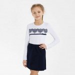 Юбка &quot;Школа-2&quot; для девочки, цвет т.синий, рост 152 см (72)